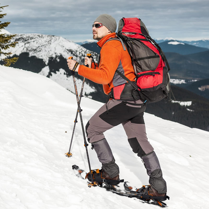 G2 25" Lightweight Snowshoes with Poles and Bag - Orange