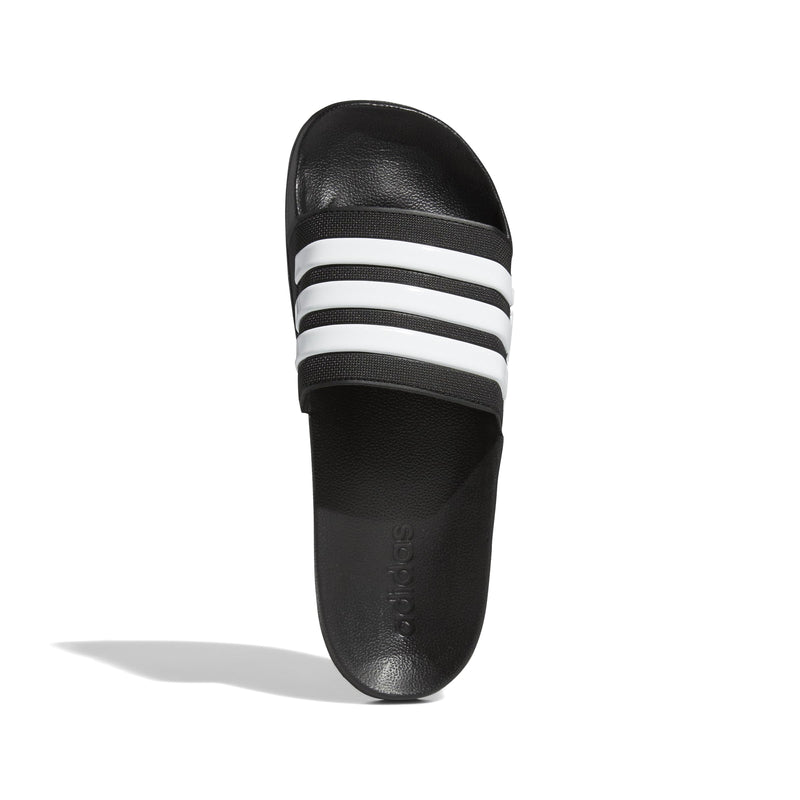 Adidas Men's Adilette Black/White Slip On Sandals Size 10