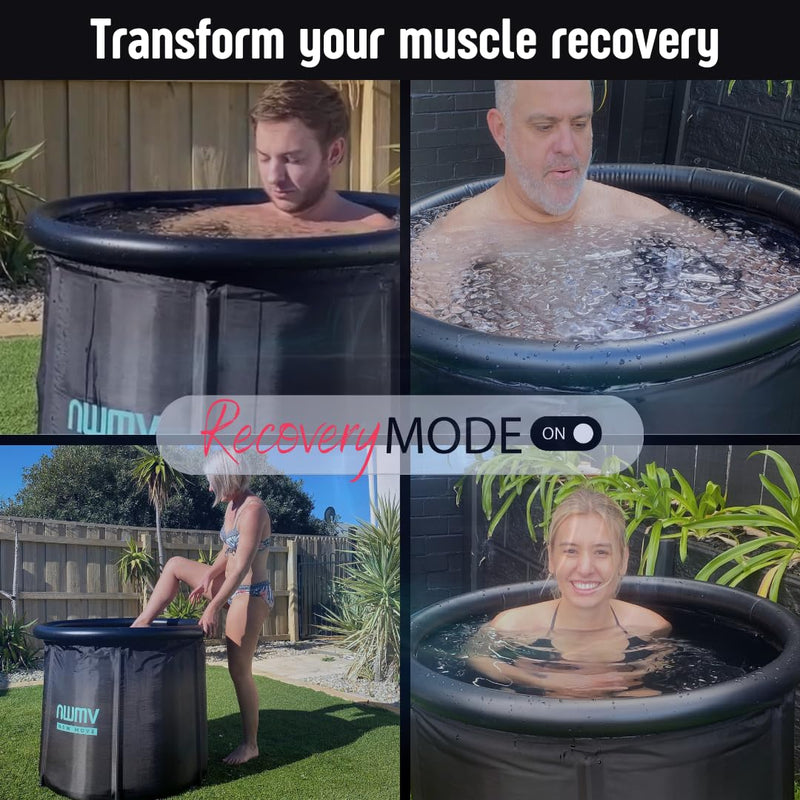 Portable XL Ice Bath Tub for Athletes & Adults with Carrying Case