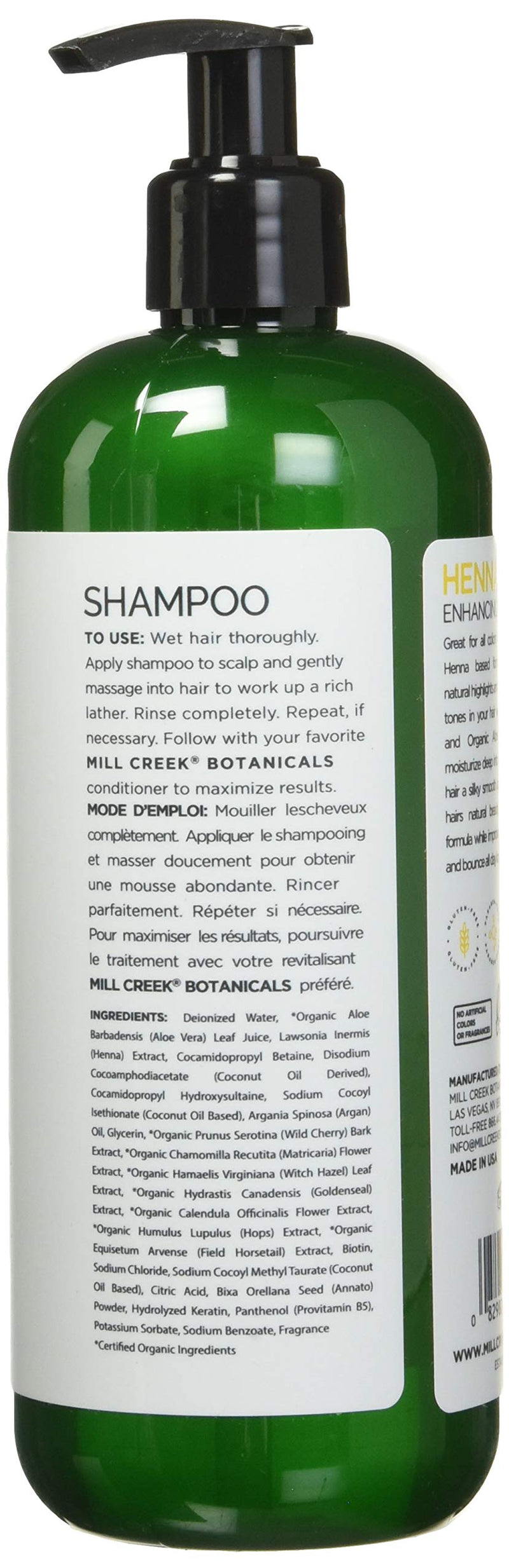 Mill Creek Botanicals Henna Shampoo 16 Fl. Oz. 473ml