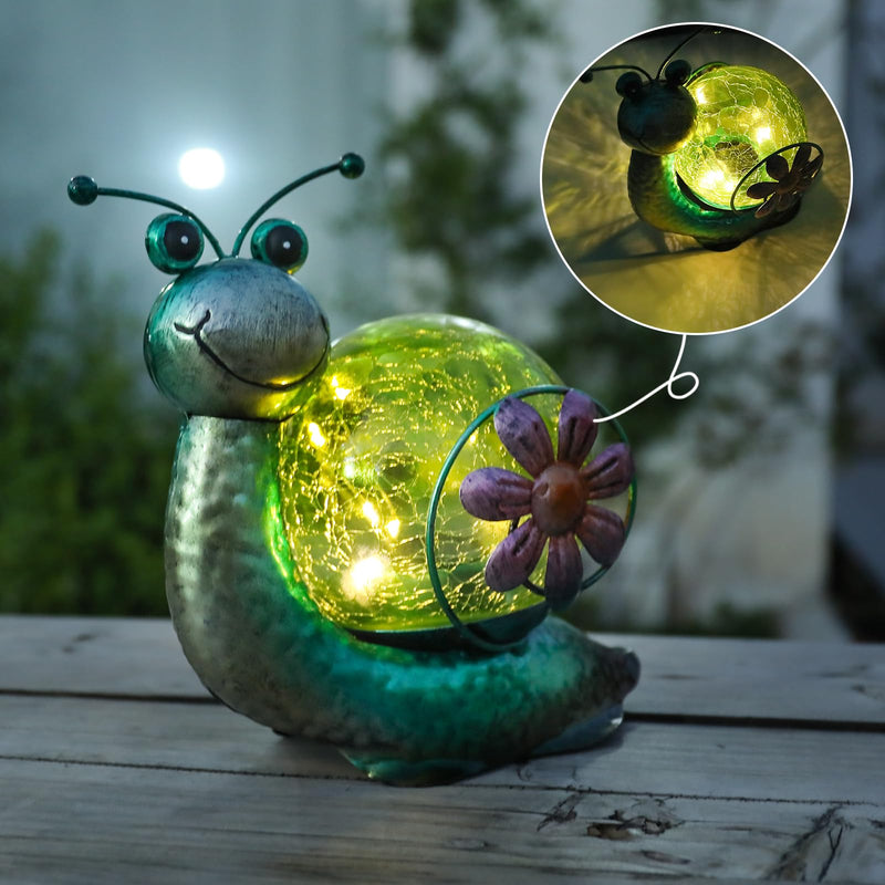 MUMTOP Solar Lantern Outdoor Waterproof LED Solar Lights Snail Decorative Lanterns