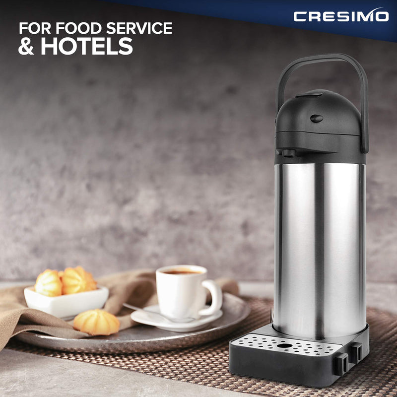 Cresimo Silver Airpot Drip Tray for Coffee Stations