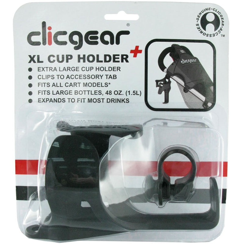 Clicgear XL Golf Trolley Cup Holder Black