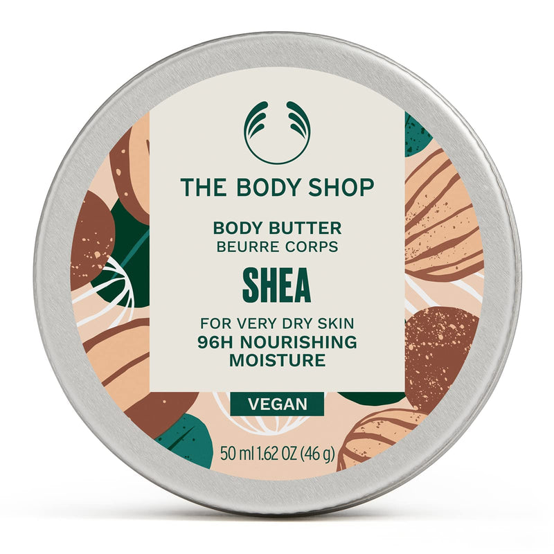 The Body Shop Shea Body Butter Vegan Moisturizer for Dry Skin 1.62 Oz