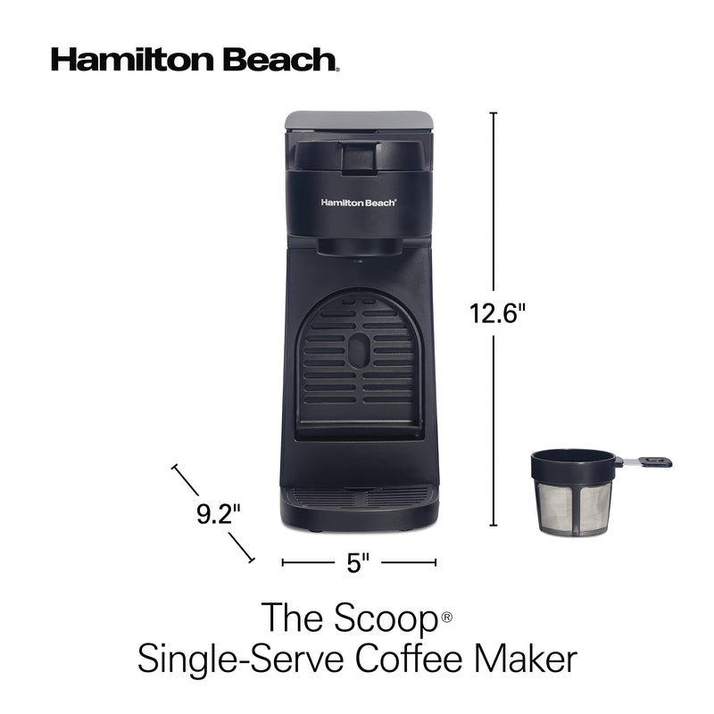 Hamilton Beach The Scoop Single Serve Coffee Maker & Fast Grounds Brewer