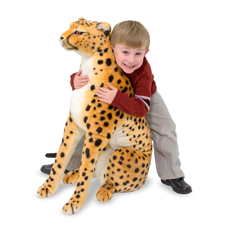 Melissa & Doug Giant Cheetah Lifelike Plush Toy Nearly 3 Feet Tall