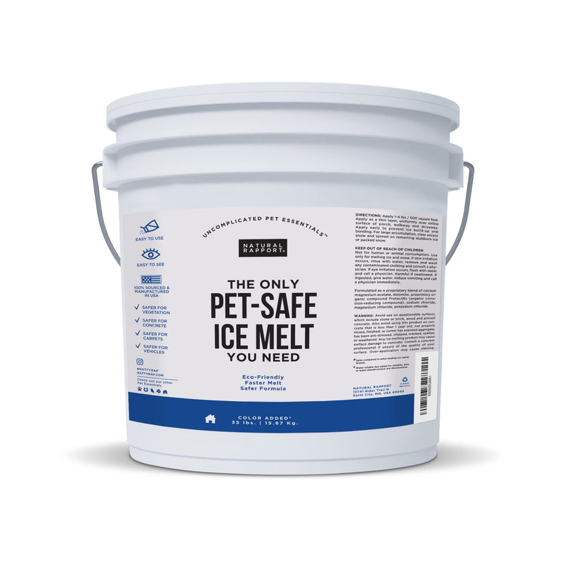 Eco-Friendly Pet Safe Ice Melt Deicer - 35 lb Black