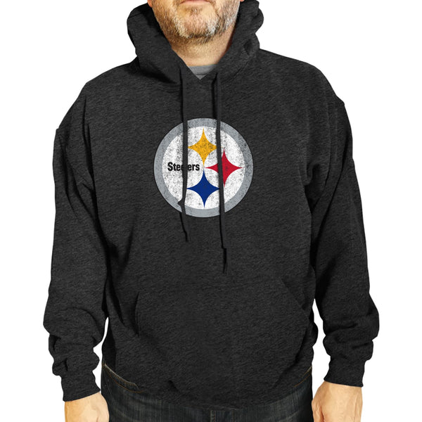 Medium Team Fan Apparel Steelers Throwback Hoodie