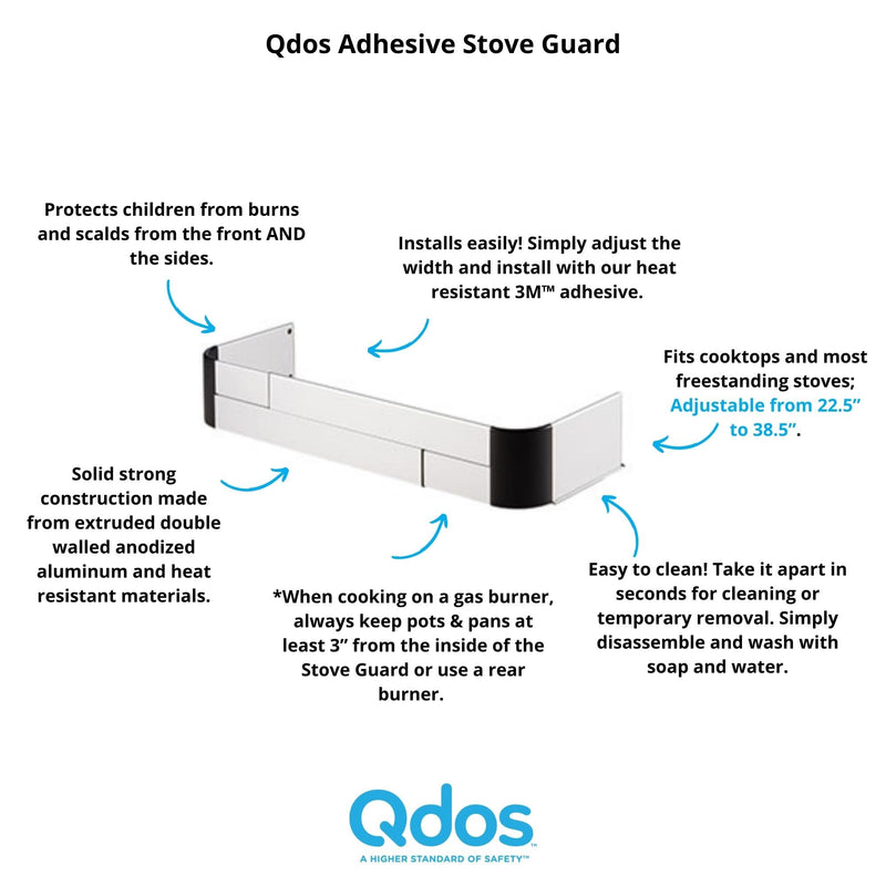 Qdos Aluminum Stove Guard for Cooktops & Freestanding Stoves