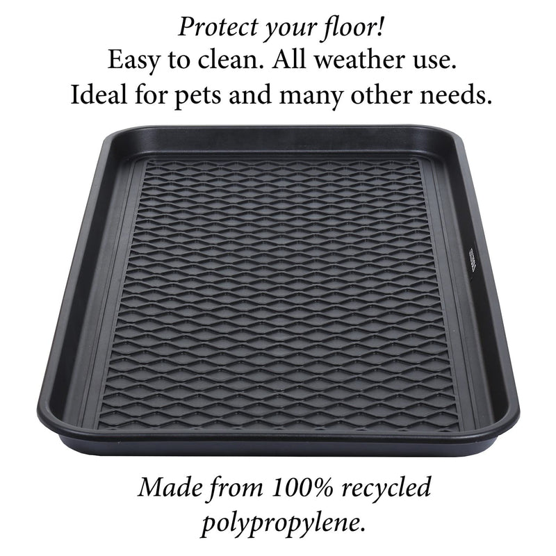 Heavy Duty Boot Trays for Entryway - Set of 2 Muddy Mats 30 Inch