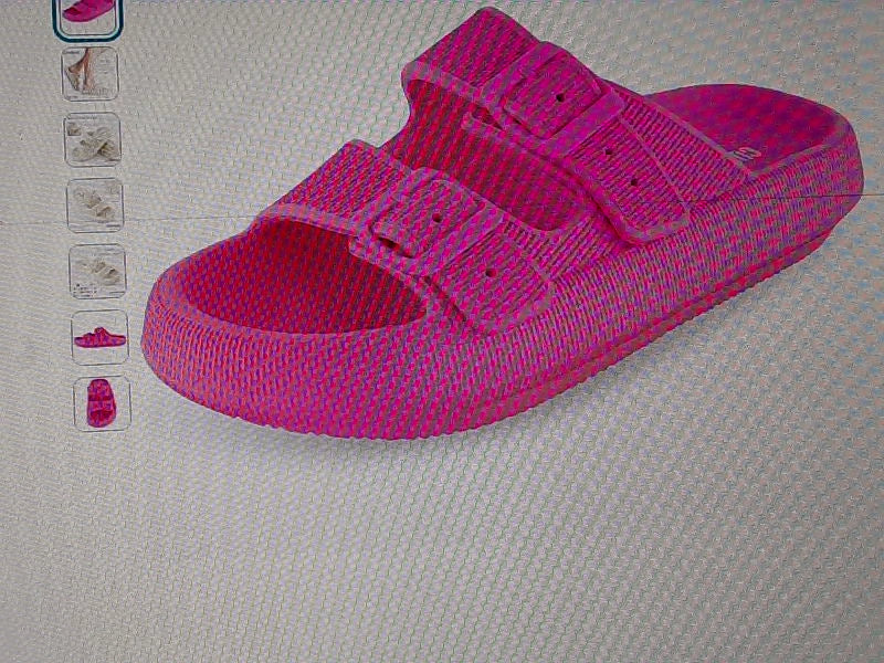 Cushionaire Hot Pink Adjustable Sandals Size 39-40