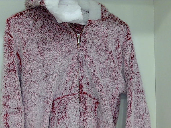 Cozy Big Softy Red Hooded Fleece Jacket