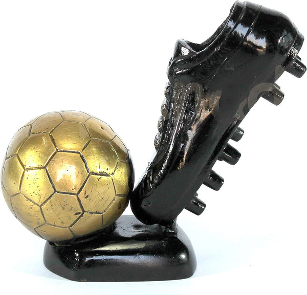 ESplanade Beautiful Brass Decorative Soccer Ball And Shoe Showpiece Brass