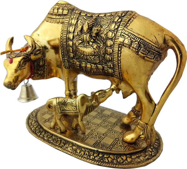 Charmy Crafts Handcrafted Cow with Calf Showpiece for Home