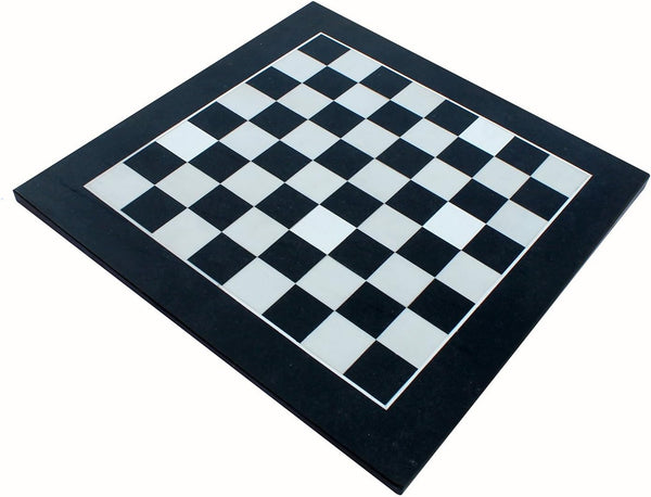Stonkraft Collectible Black Natural Stone Marble Chess Board Without Pieces