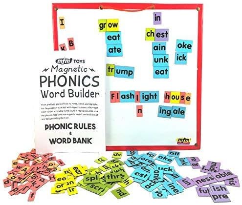 Mfm Toys Magnetic Phonic Word Builder 170 Magnetic Tiles