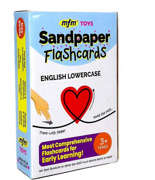 Mfm Toys Sandpaper Tactile English Letters Flashcards Lowercase