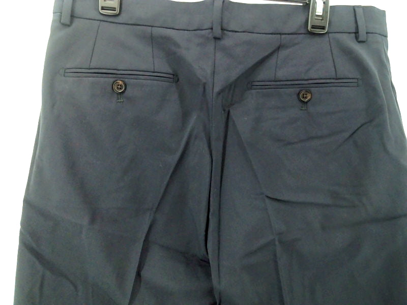 Lafaurie Mens Berto Pants Regular Zipper Dress Pants Size 44 Navy Blue