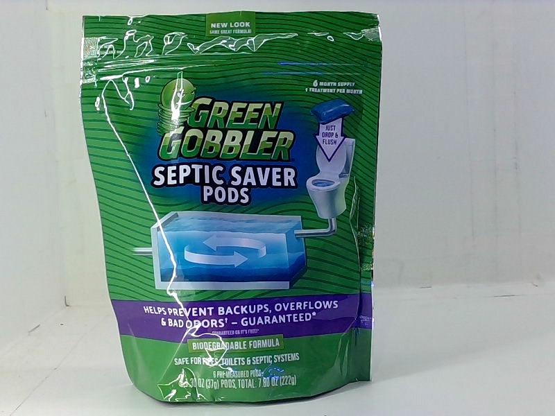 Green Gobbler Septic Saver Pods 6 Month Supply