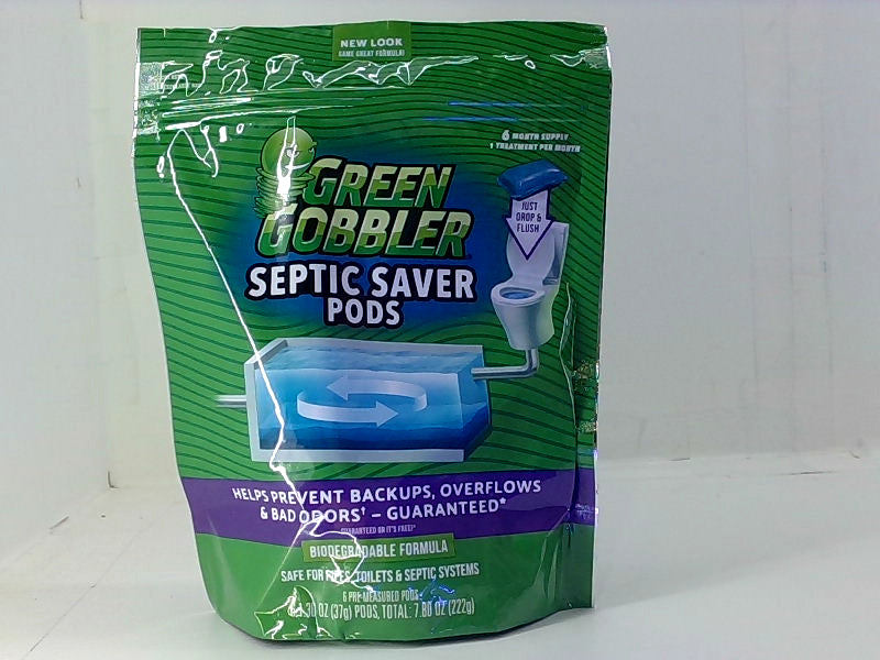 Green Gobbler Septic Saver Pods 6 Month Supply