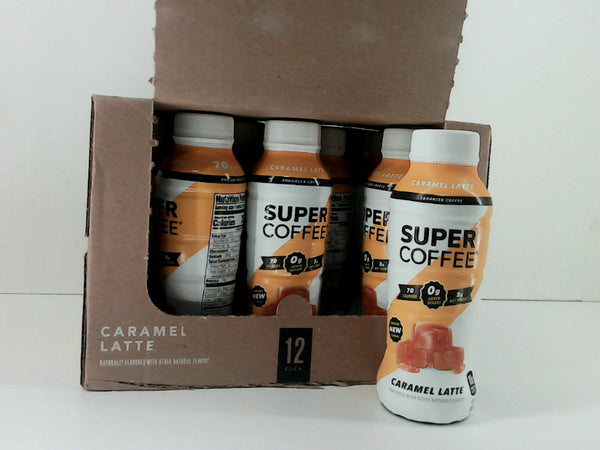 Super Coffee Caramel Latte Drink Pack 12oz Pack of 12