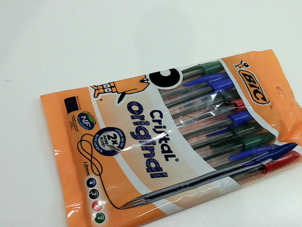 Lunuojona Bic Crystal Soft Bali Pens Set of 10 Color Multicolor Size 6 Inch