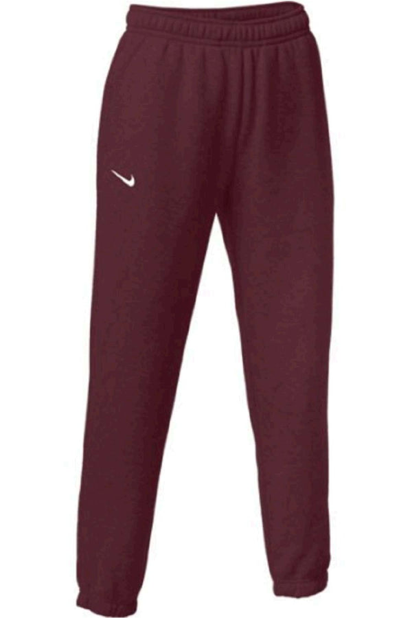 Nike Womens Club Fleece Jogger Sweatpants Maroon 3xl Color Dark Maroon/White Size 3x-Large