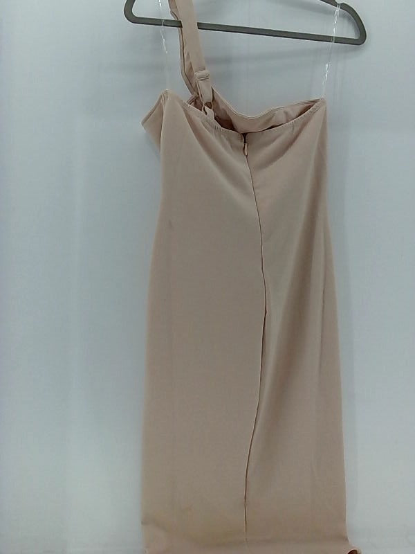 Elegant Sleeveless Frances Valentine Medium Tan Formal Dress