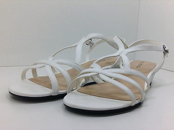 Easy Street Womens 31-4513 Open Toe Sandals Color White Size 11 Pair of Shoes