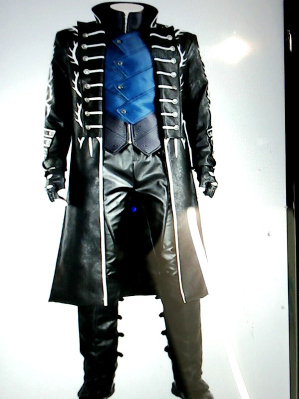 Devil May Cry V Vergil Cosplay Costume Color Black Blue Size Small