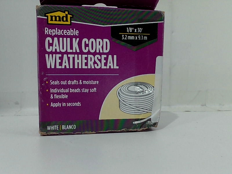 MD Replaceable Caulk Cord Weatherseal 1 8 X 30