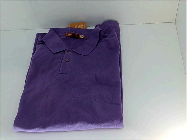 Harriton Mens Short Sleeve Polo Shirt Color Purple Size XXLarge