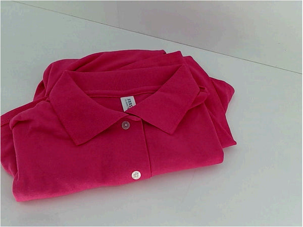 Jerzees Mens Short Sleeve Polo Shirt Color Hot Pink Size Large