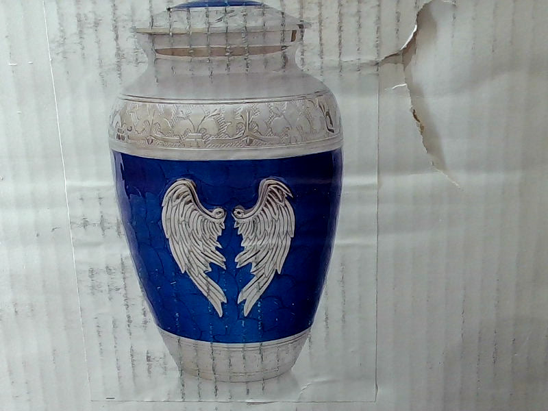 Blue Angel Wing Urn for Adults 300 Pounds Capacity