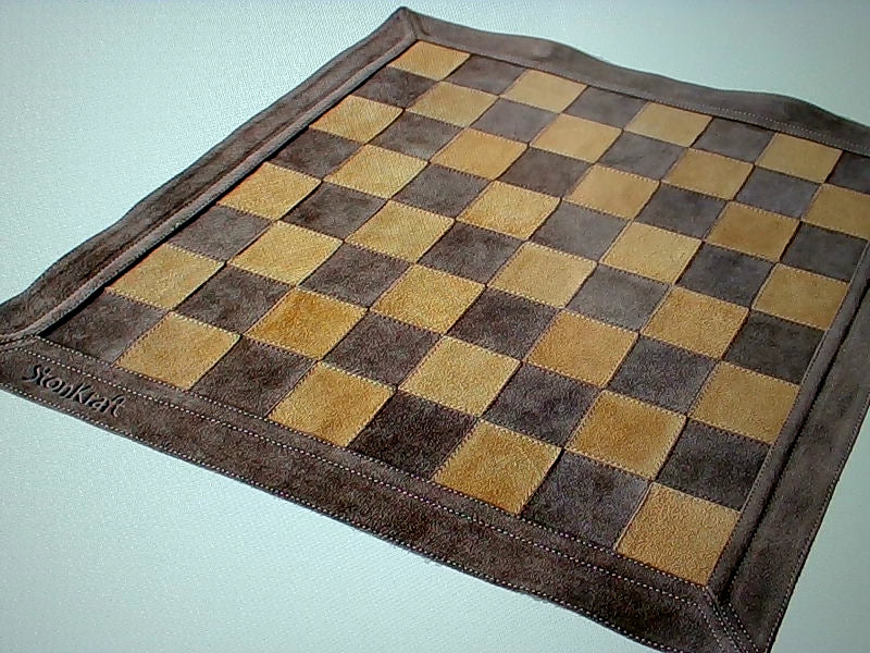 Stonkraft Leather Chess Board 19x19'' Home Decor