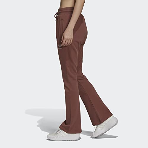 Adidas Women's Earth Brown Open Hem Trackpants X-Small