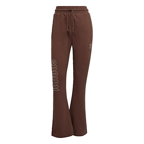 Adidas Women's Earth Brown Open Hem Trackpants X-Small