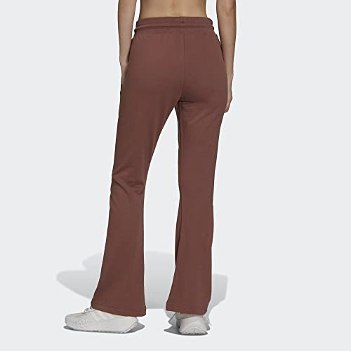 Adidas Women's Earth Brown Open Hem Trackpants X-Small