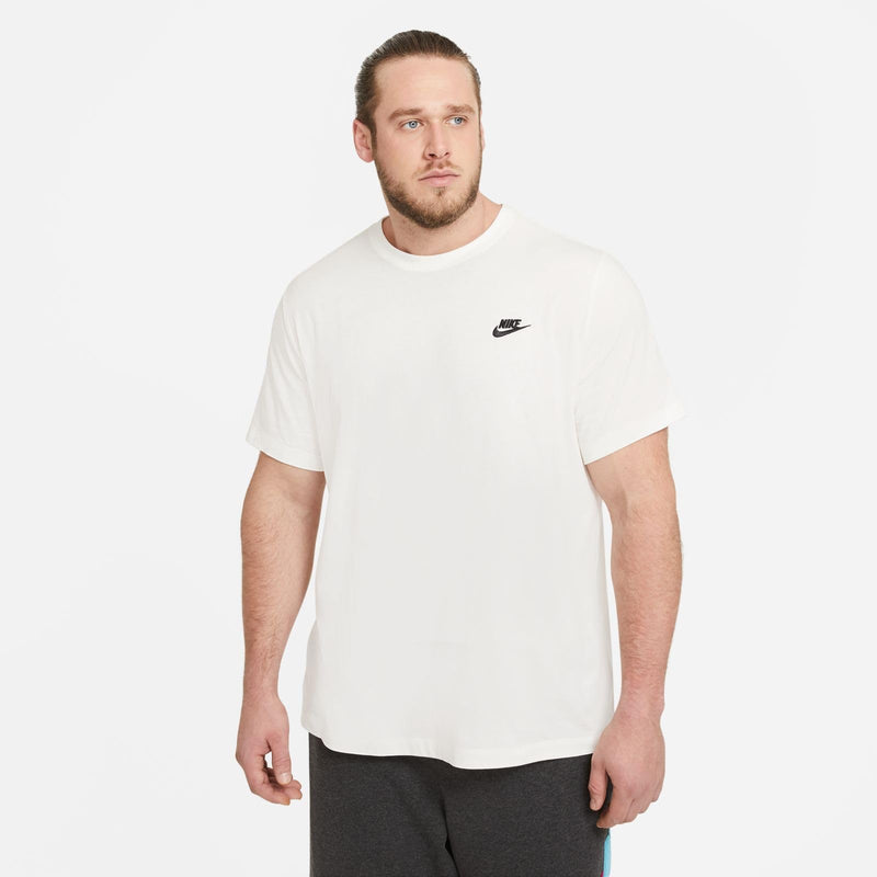 Men's Nike Sportswear Club T-Shirt Classic Fit - Sail/Black (XL)