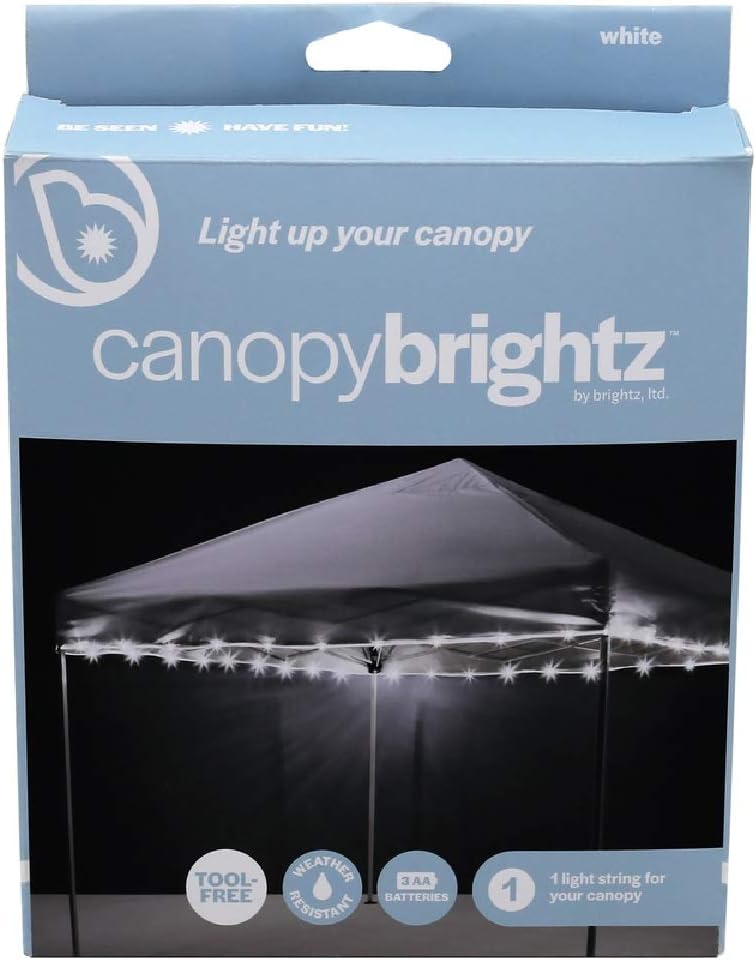 Brightz Canopy&pato Umbrlla Lght Color White Size 40ft