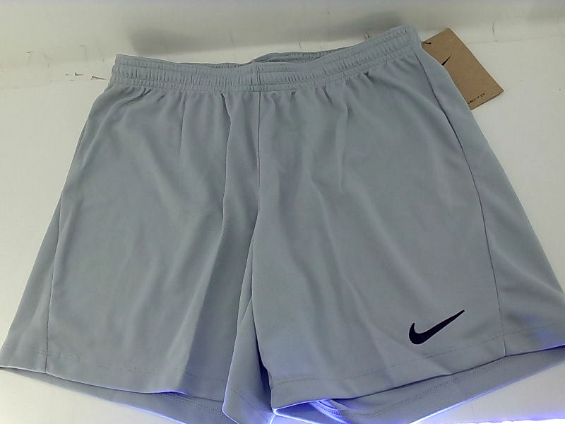 Nike Men's Park III Athletic Shorts Small Silver