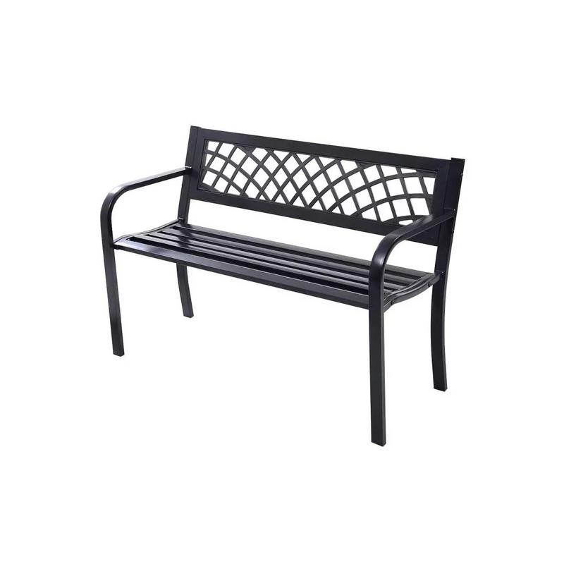 Hivvago Bench Deck With Steel Frame For Outdoor