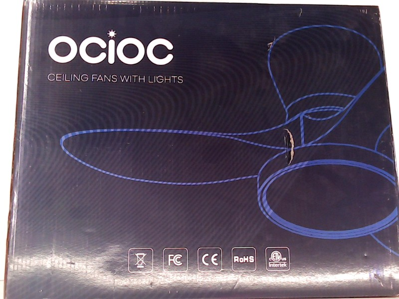 Ocioc Quiet Ceiling Fan With Lights Color Black