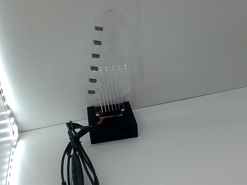 Strummm Clear Guitar Pick Holder for Home Decor