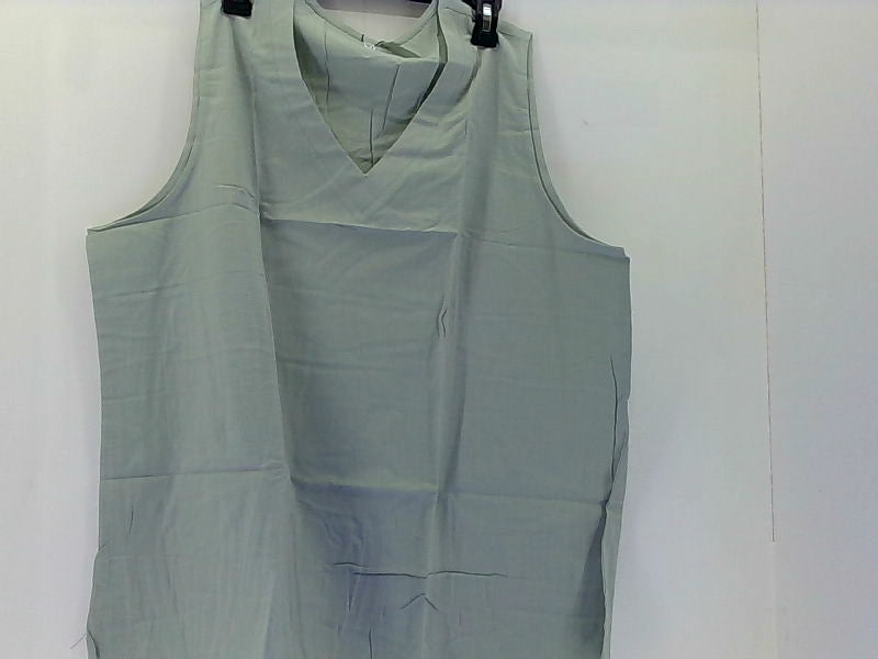 Chigant Light Green Casual Cami Top 3X-Large