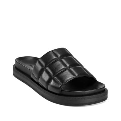 Aerosoles Women's Leila Casual Slide Sandals Women's Shoes Color black leather Size 9M