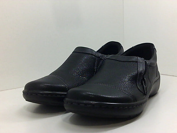 Clarks Womens Closed Toe None Flats Color Black Size 9 Pair of Shoes