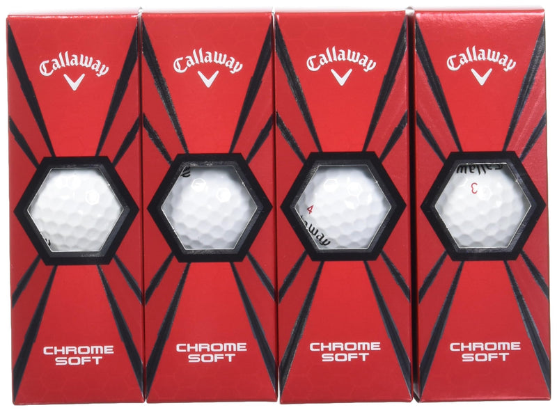 Callaway Golf Chrome Soft Golf Balls, (One Dozen), White (Prior Generation)