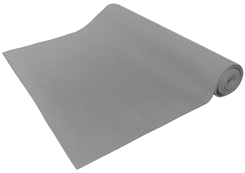 Signature Fitness Gray High Density 3mm Yoga Mat with Anti-Tear Design