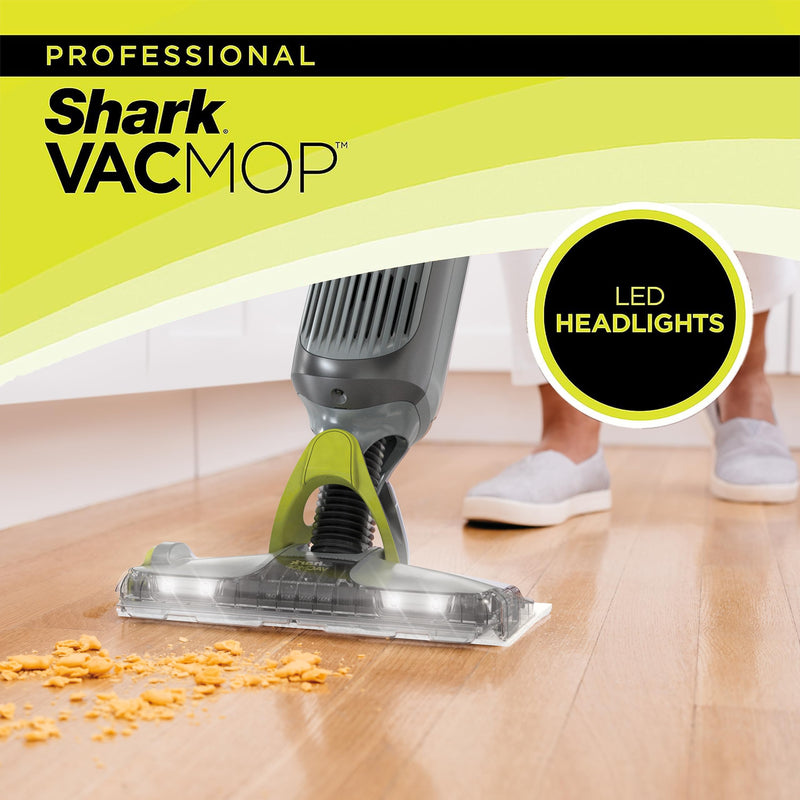 Shark Vm252 Vacmop Pro Cordless Vacuum Mop With Led Lights Pads & Solution Gray